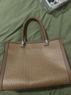 Guess Brown Leather Tote Purse