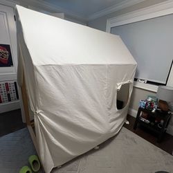 Pottery Barn Camden house bed, mattress, and tent cloth