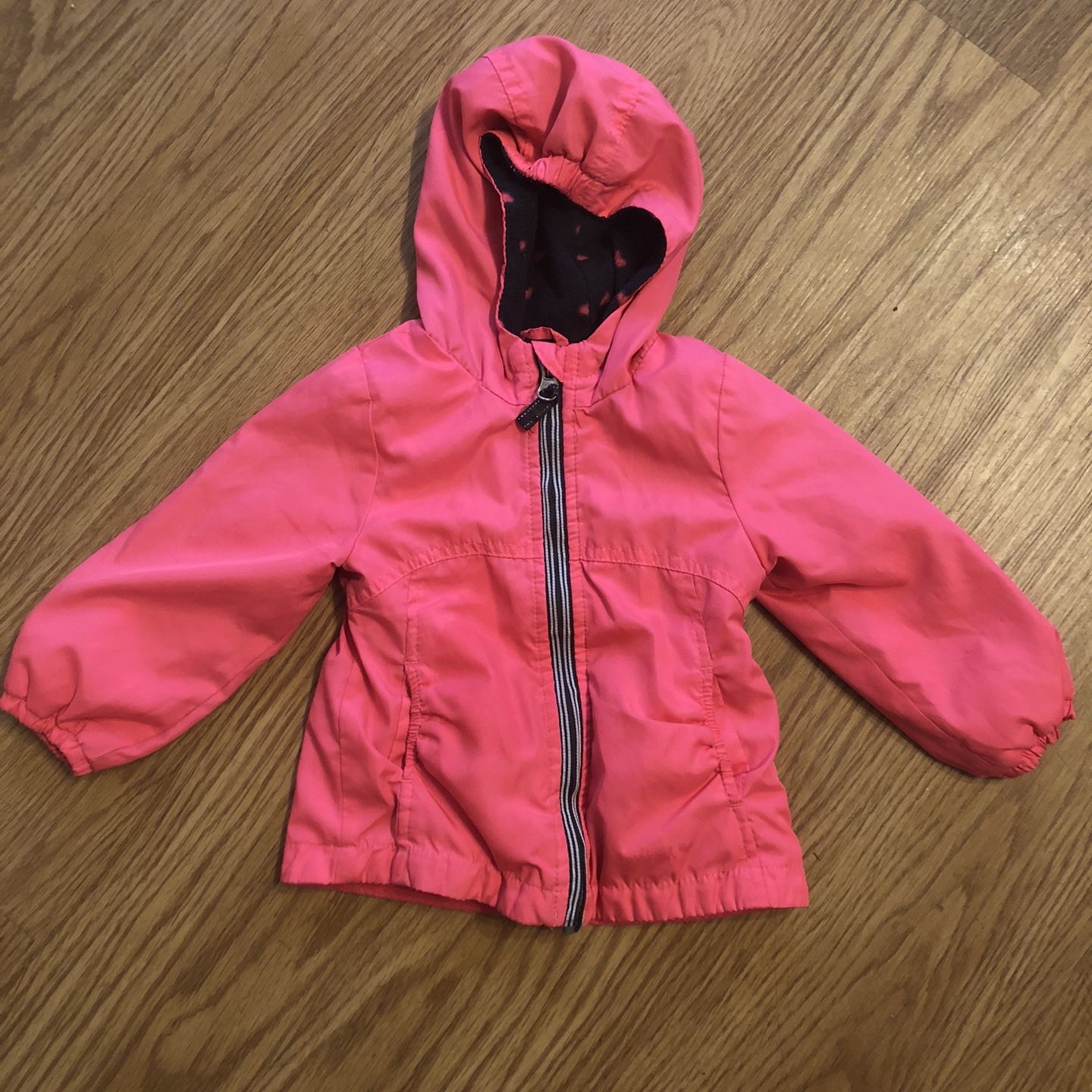 Oshkosh B’gosh Pink Fleece Lined Water Resistant Jacket 12 Month Baby Toddler Girl