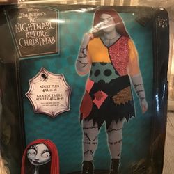 Disney Tim Burton Nightmare Before Christmas SALLY Adult Costume Size 4XL -NEW