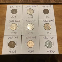 1902 Indian Coin Set