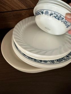 Beautiful Corning Dishes, 6 Of Each Total18Pieces Buy All For $25, Appetizer Plates, Dinner Plates , Small Bowls, 