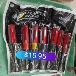 PITTSBURG FORGE 7 PC. Nut Drivers