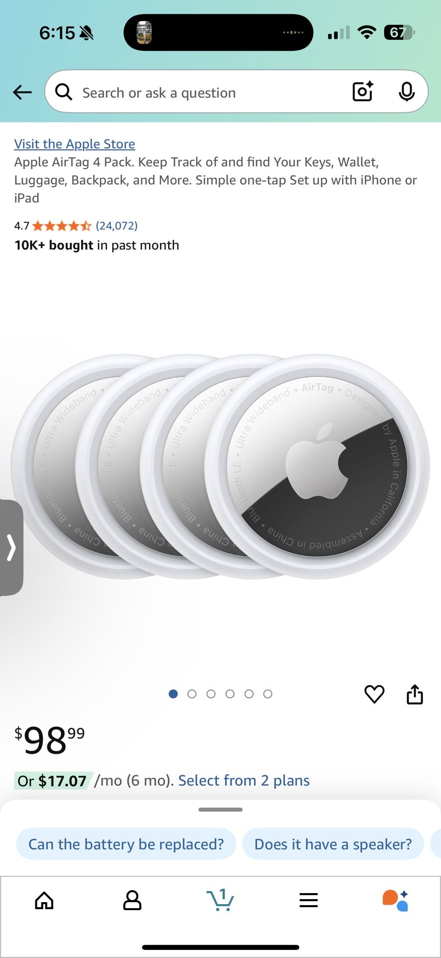 Apple AirTag 4-pack