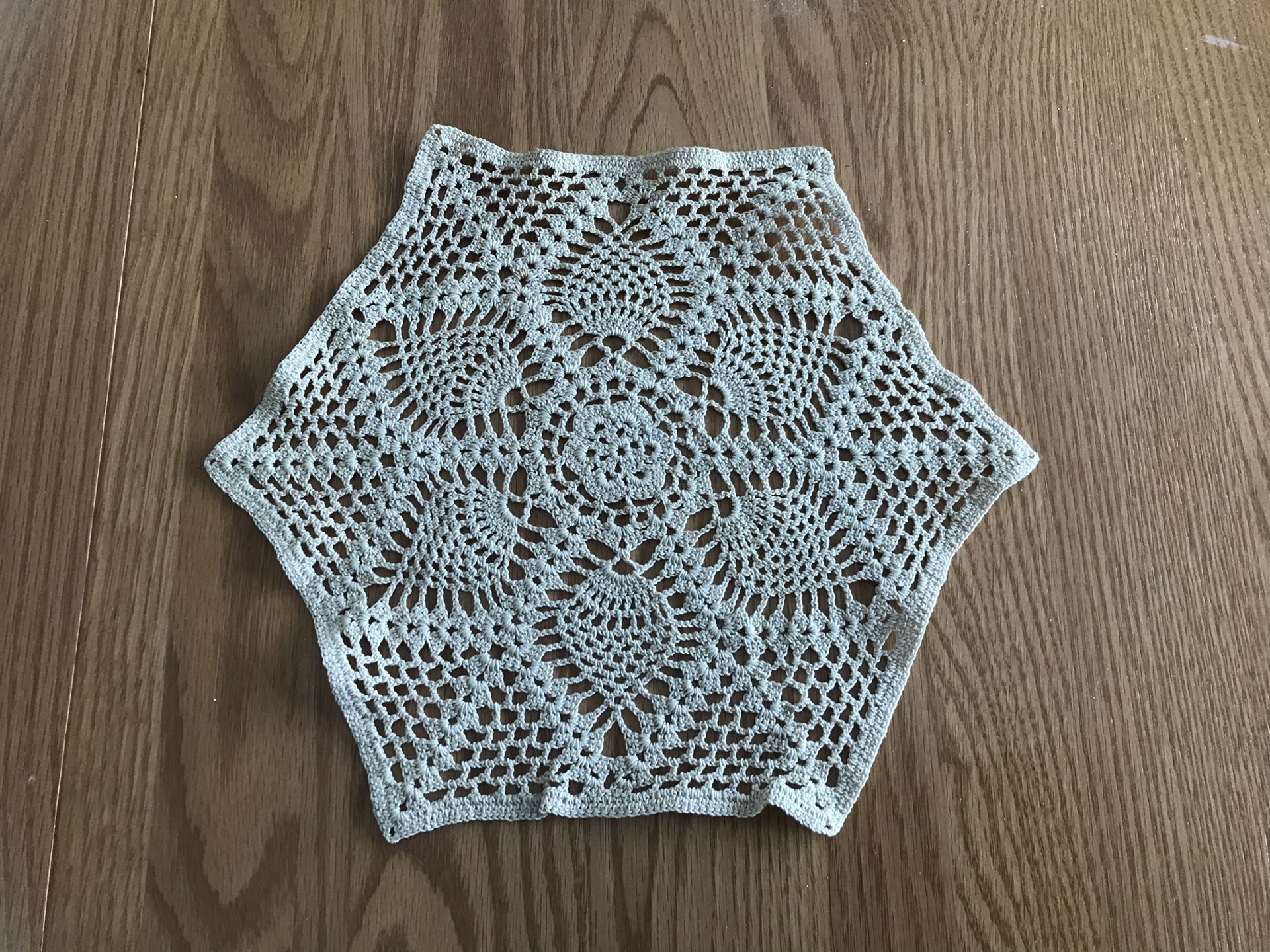Vintage hexagonal doily
