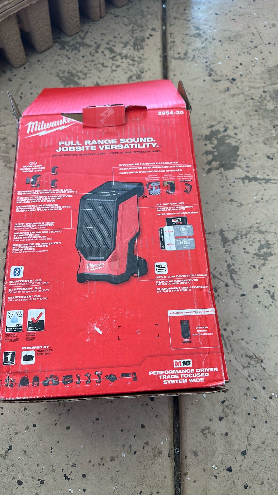 Bluetooth Jobsite speaker $120 firm Tool Only