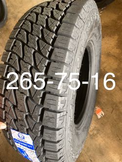 4 new lt265-75-16 Allterrain
