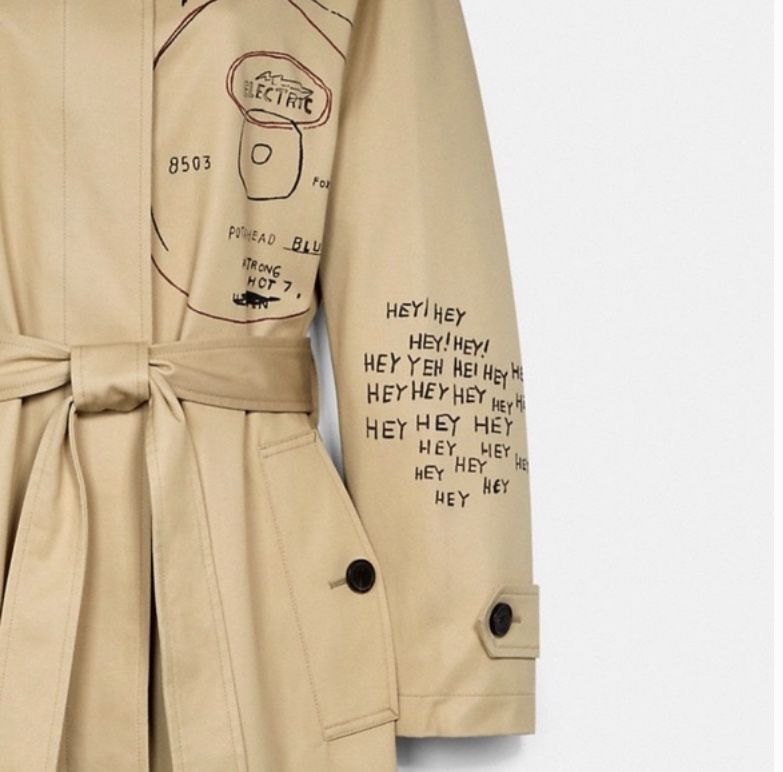 Jean-Michel Basquiat Trench Coat XS/S for Sale in Gilbert, AZ