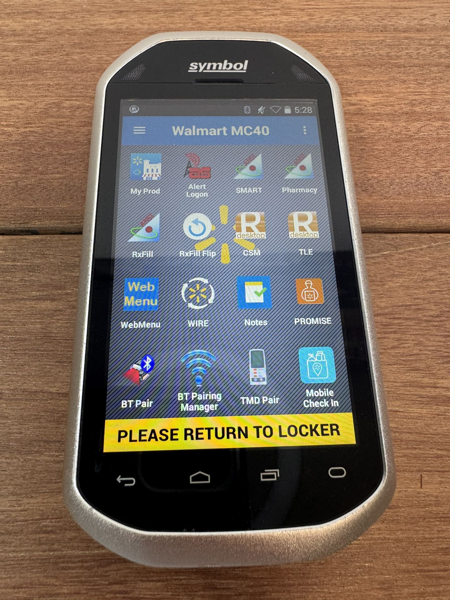 Symbol Motorola TC70X Touch Computer Scanner TC700K with Walmart MC40 Software