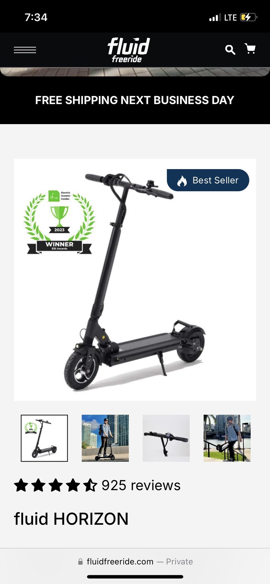 Fluid HORIZON Electric Scooter