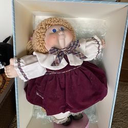 Cabbage Patch Doll Porcelain Box And Documents