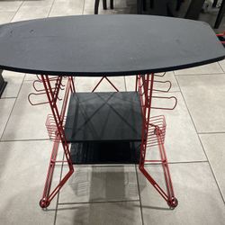 Small Red And Black Desk