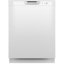 GE 24 in. Built-In Tall Tub Front Control Dishwasher in White with Sanitize, Dry Boost, 55 dBA