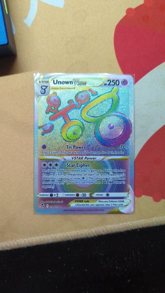 Unown Vstar Rainbow Rare