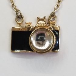 Pendant Camera On Plated Chain.