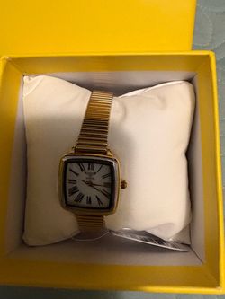 Invicta Gold-Tone Square Dial Watch