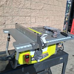 RYOBI CORDED TABLE SAW  10 IN  USED WORK VERY WELL 