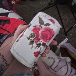 Bifold Rose Wallet 