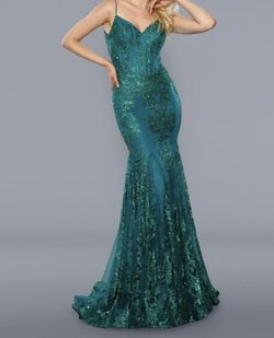 Sparkling Evening Gown- turquoise