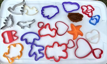 Play-Doh Cut Outs & Accessories, playdough, art, animal, shape, number, daycare