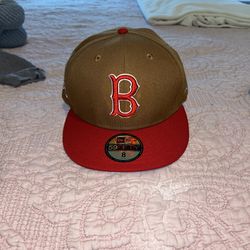New Era Boston Redsox Brown & Red 59FIFTY Fitted Cap