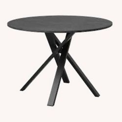 Round Black Table