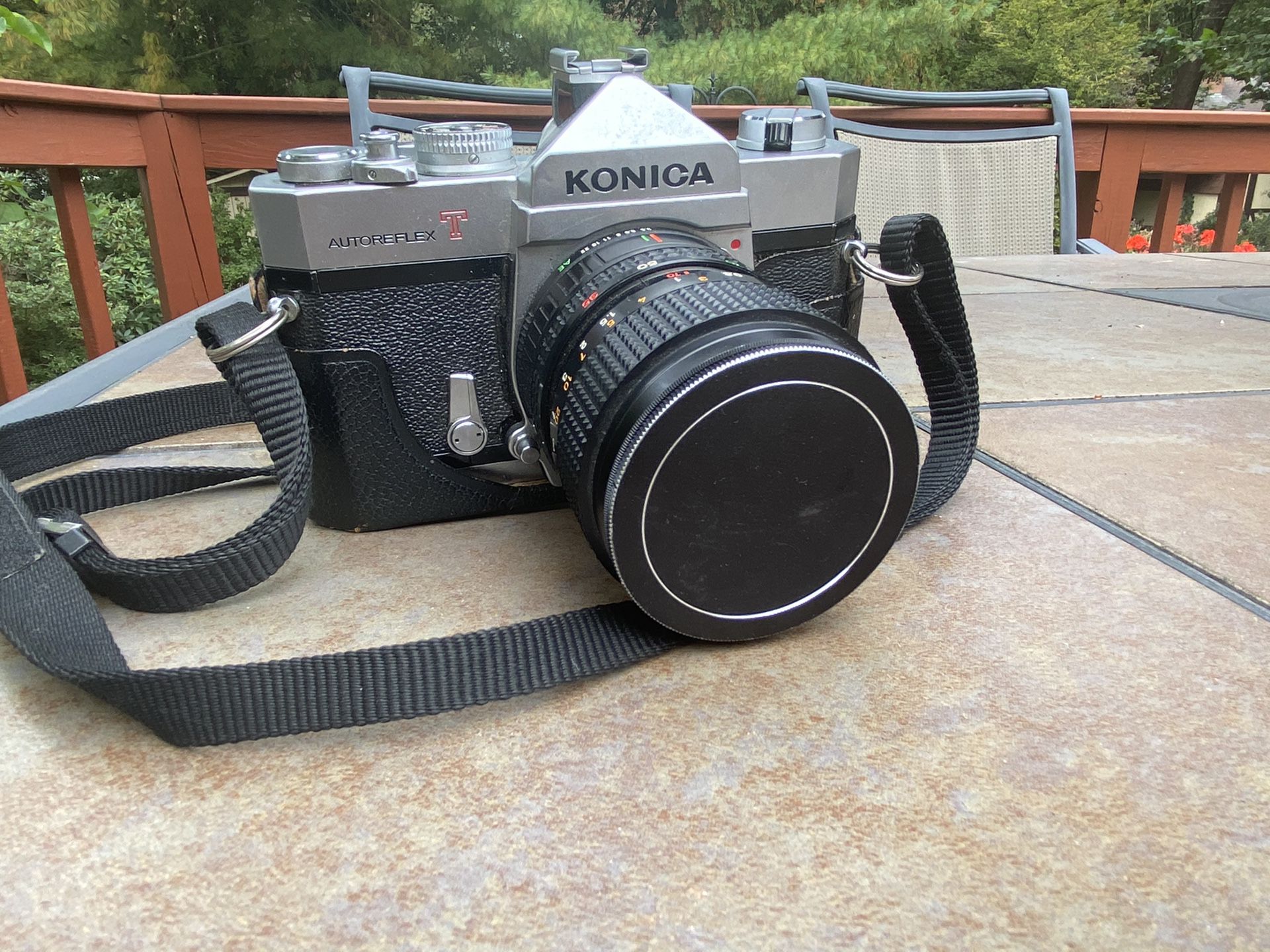 Konica Autoreflex T Camera With Konica Hexanon AR 35-70mm F3.5-4.5 Lens