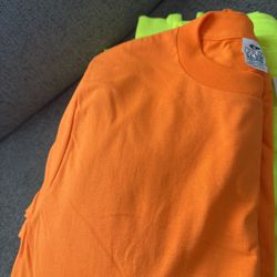 Safety Orange Shirts Size Medium