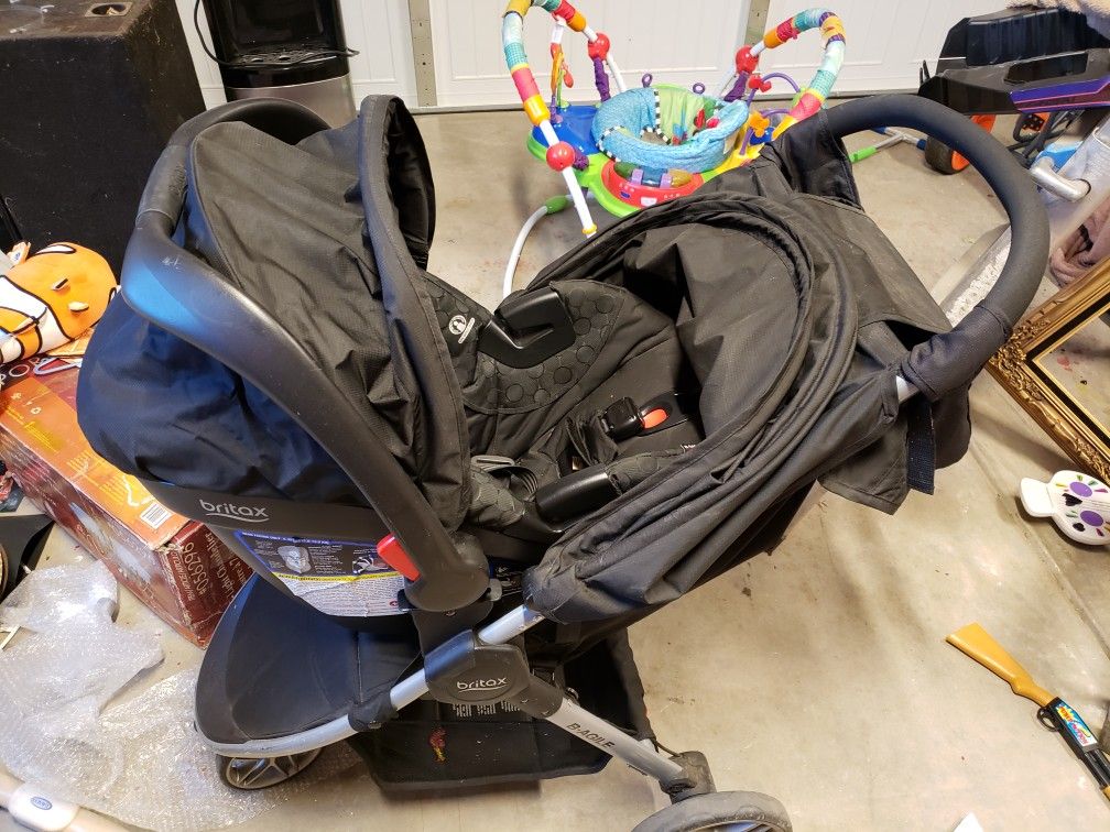 Britax car seat, stroller