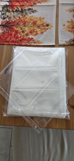 45 Sheets Pocket Currency Pages For Paper Money Collection Holder 3 Pockets