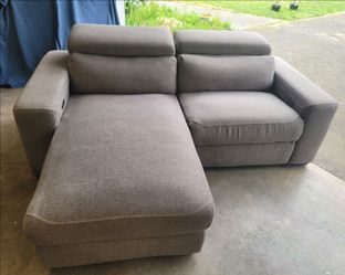 Ashley Power Reclining Chaise Sofa / Modular Couch - Gray - Clean - $400 OBO