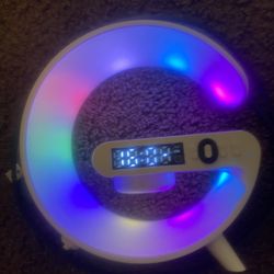 Light Up Bluetooth Speaker With Time 