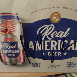 Hulk Hogan Signed Beer