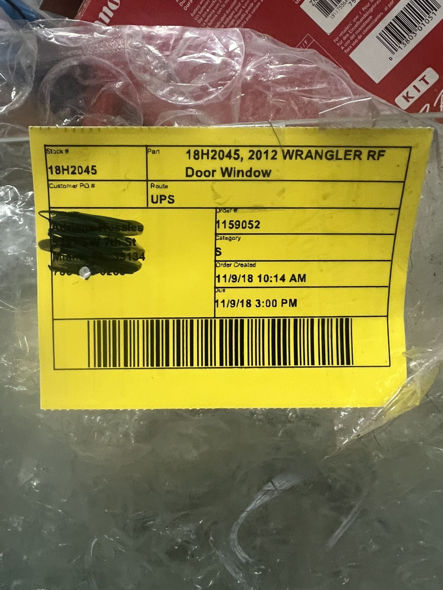 Jeep Window Oem Part