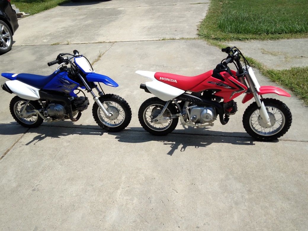 2020 Yamaha ttr50 or Honda Crf50