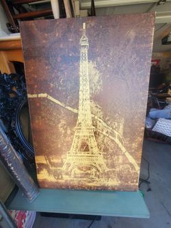 Eifel tower Paris canvas wall art 36 x 24 inches