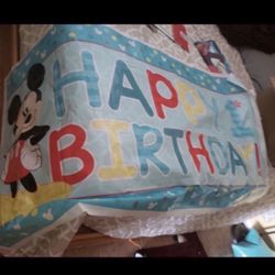 Micky Mouse Banner $10