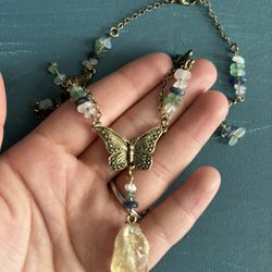 Butterfly Gold Necklace 