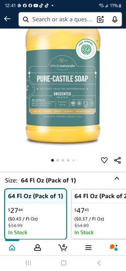 Pure Castile Soap Liquid.