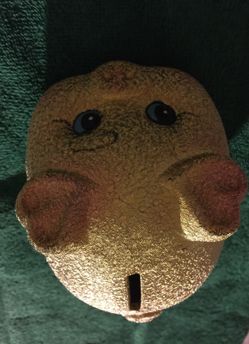 Piggy bank golden color