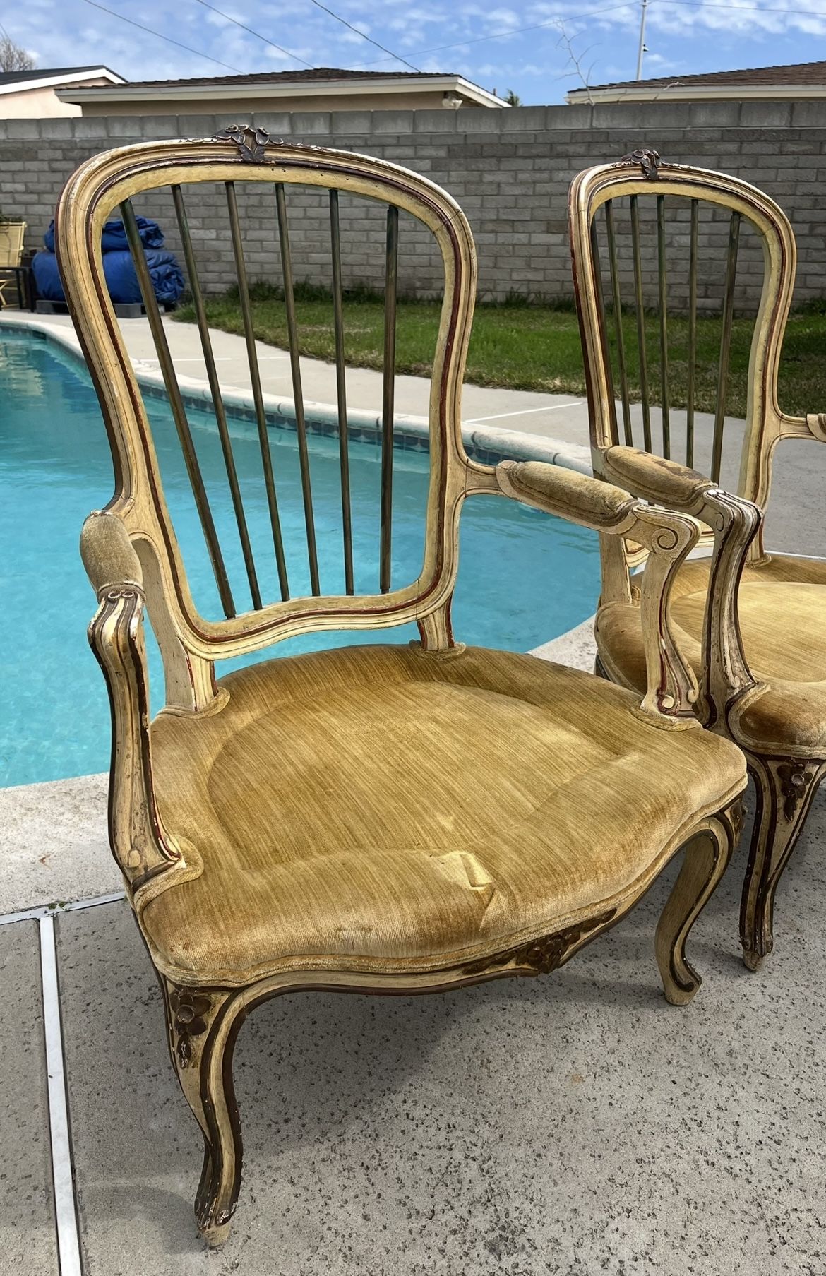 Antique French Provincial Accent Chairs