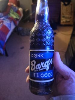 Vintage barks soda bottle