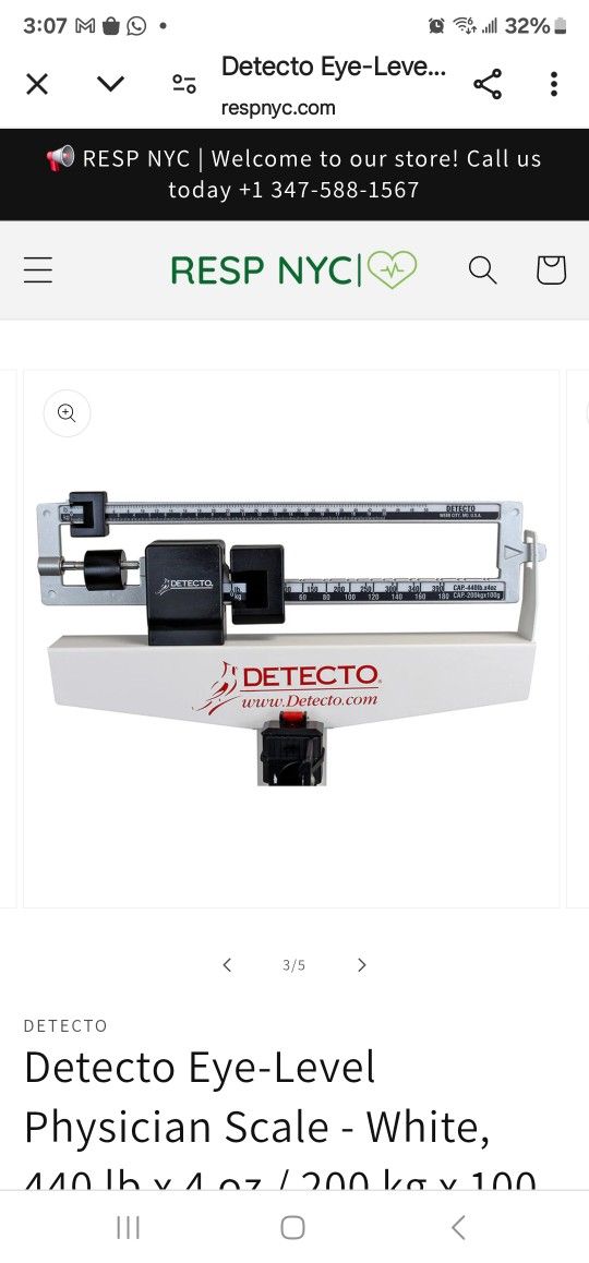 Detecto  White Scale