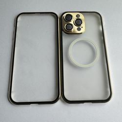 Case for Iphone 14pro max Dual sided glass awesome case 