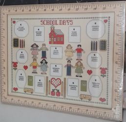 Vintage School Days Picture Frame