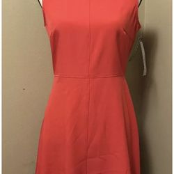 NWT True Envy A-Line Sleeveless Stretch Career Dress - Watermelon - 6 Petite