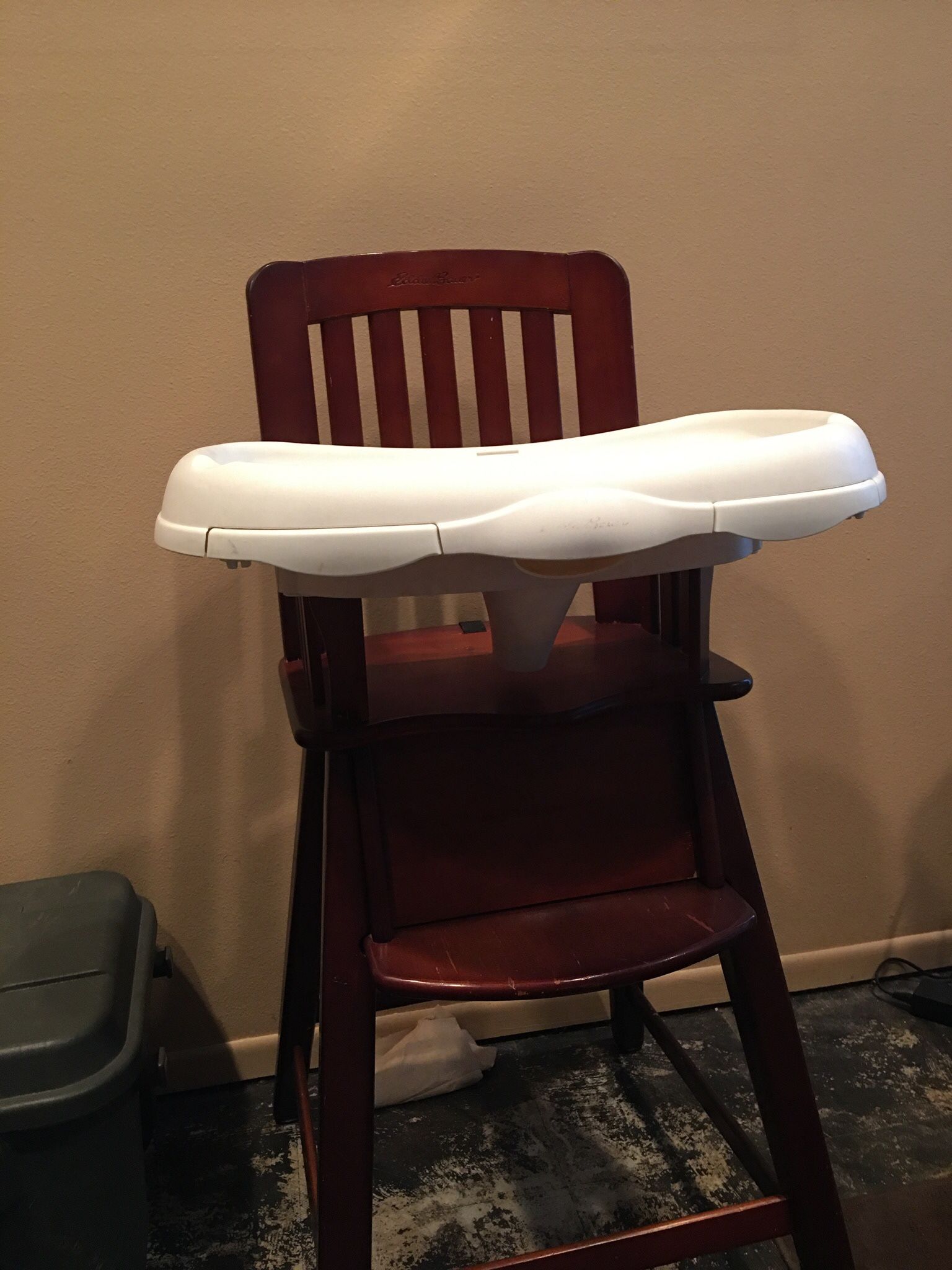 Vintage Eddie Bauer wooden high chair