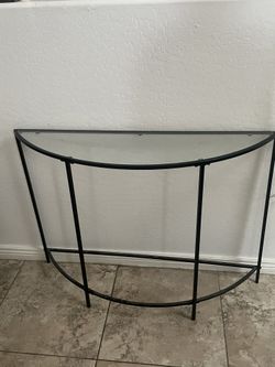 Glass Foyer Table