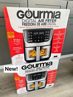 Gourmia 7 QT Digital Air Fryer with Easy View Window, 12-One Touch Presets