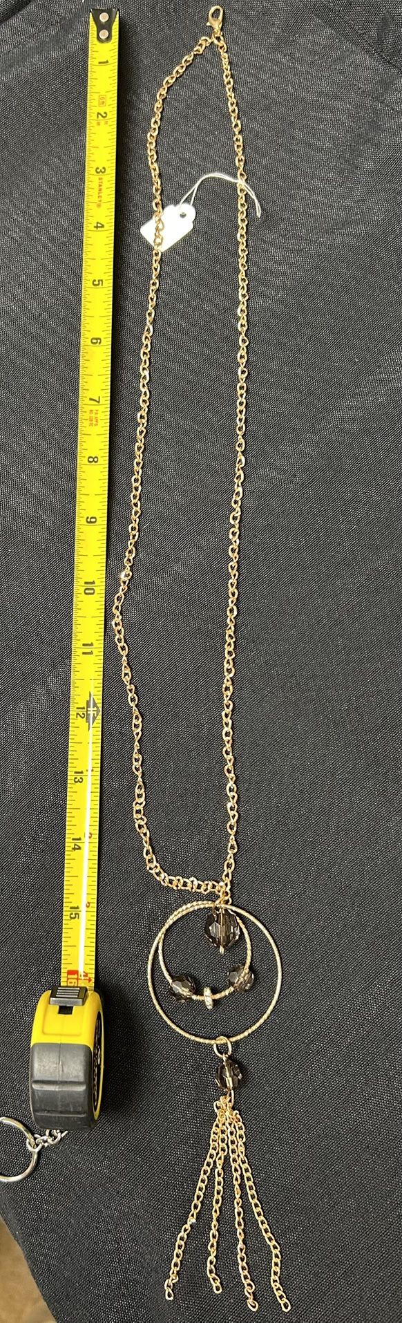 Gold/ Brown Pendant Necklace